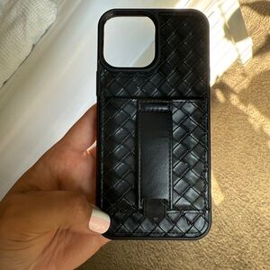 Black Woven Phone Case (13 pro max)